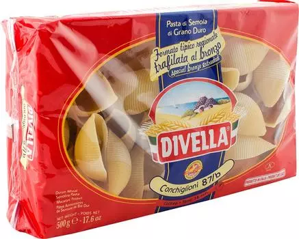 Макароны Divella Conchiglioni 500г