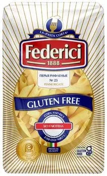 Макароны Federici перья без глютена 400г