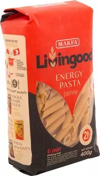 Макароны Makfa Livingood Energy Pasta Penne высокобелковые 400г