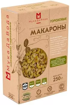 Макароны МукаДаВода Гороховые 250г