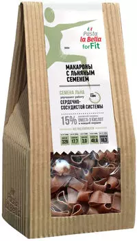 Макароны Pasta la Bella Фитнес с льняным семенем 300г
