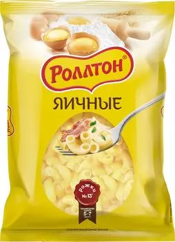 Макароны Роллтон Рожки яичные №13 400г. Закажите онлайн!