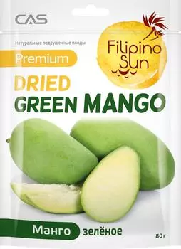 Манго Filipino Sun зеленое сушеное 100г