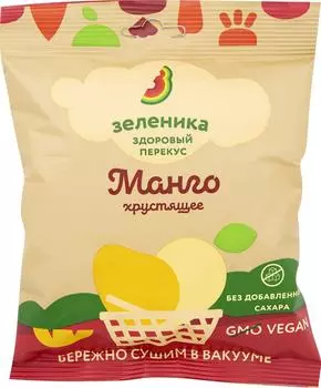 Манго Зеленика здоровый манговый перекус 15г