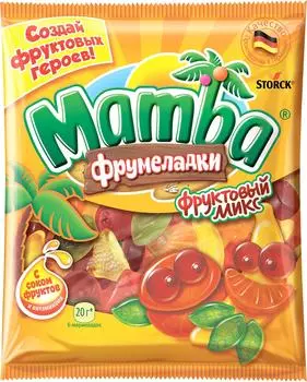 Мармелад Mamba Фрумеладки фруктовый микс 72гс доставкой!