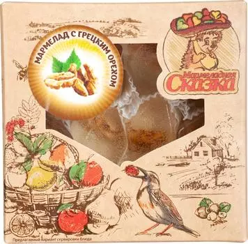 Мармелад Мармеладная сказка с грецким орехом желейный 200г