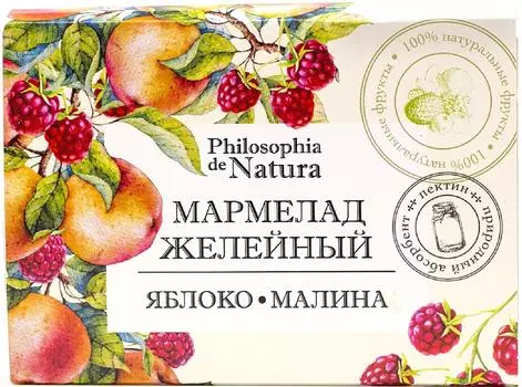 Мармелад Philosophia de Natura Яблоко и малина 200г