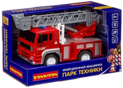Машинка инерционная Bondibon Парк техники Пожарный кран