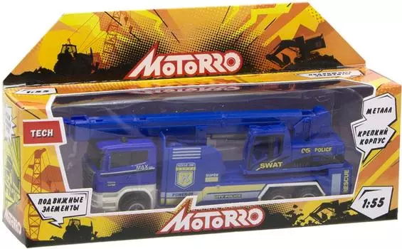 Машинка Motorro 1:55 Полиция Автокран