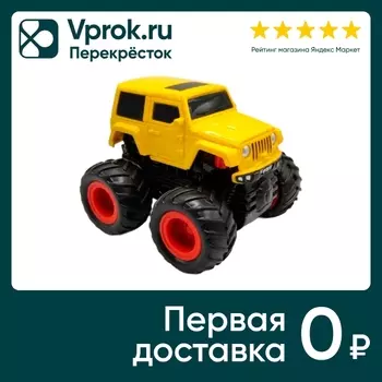 Машинка Motorro Джип инерционная желтая