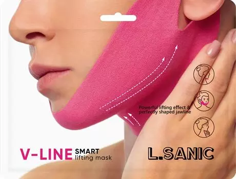 Маска-бандаж для лица L Sanic для коррекции овала лица 11г