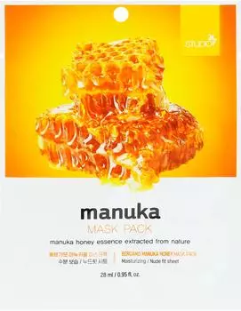 Маска для лица Bergamo Manuka тканевая с экстрактом меда манука 28мл