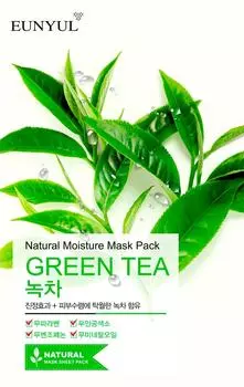 Маска для лица Eunyul тканевая с экстрактом зеленого чая 22мл