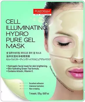 Маска для лица Purederm Гидрогелевая для сияния кожи 26мл
