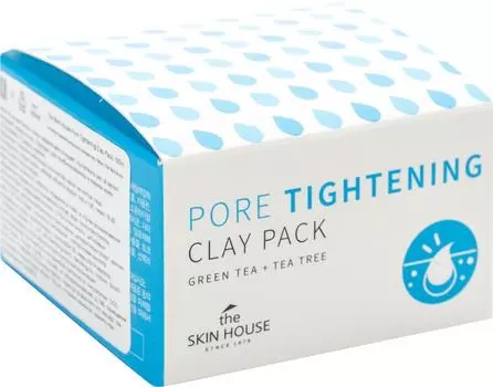 Маска для лица The Skin House Зеленая глиняная для сужения пор 100мл