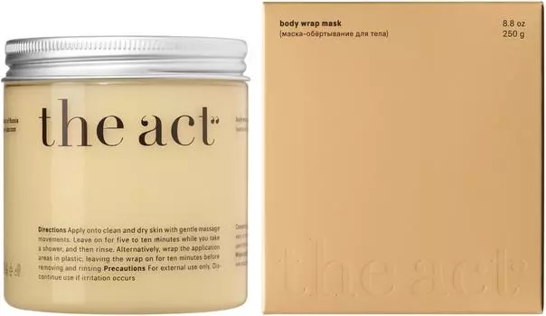 Маска-обертывание для тела The Act Моделирующая с планктоном и камфорой 300г