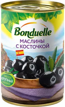 Маслины Bonduelle с косточкой 314г. Доставим до двери!