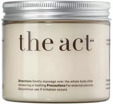 Масло для тела The Act массажное твердое кокос 170г
