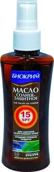 Масло для загара Биокрим SPF15 150мл