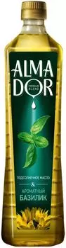 Масло подсолнечное Almador с ароматом базилика 790мл