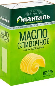 Масло сливочное Аланталь Традиционное 82.5% 150г