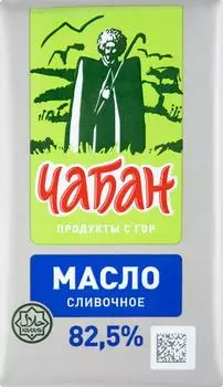 Масло сливочное Чабан 82.5% 380г