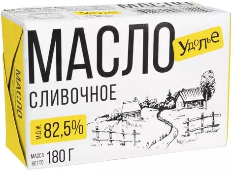 Масло Удолье Традиционное 82.5% 180гр
