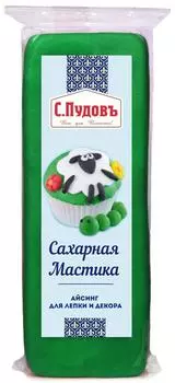 Мастика С.Пудовъ сахарная Зеленая 100г