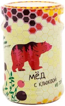 Мед Ягоды Карелии с клюквой 320г