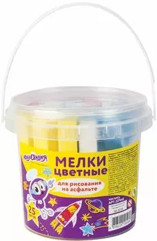 Мел цветной Юнландия для рисования на асфальте 25шт