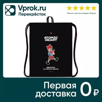 Мешок для сменной обуви Hatber Atomic Heart 41*49см