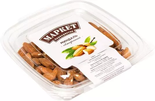 Миндаль Маркет Перекресток обжаренный 130гс доставкой!