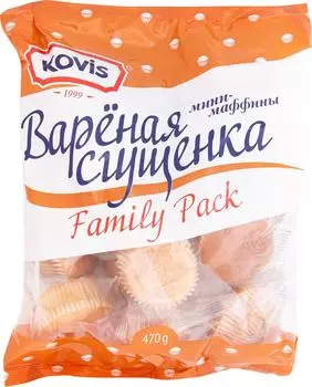 Мини-маффины Kovis Вареная сгущенка 470гс доставкой!