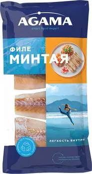 Минтай Agama филе замороженное 400г