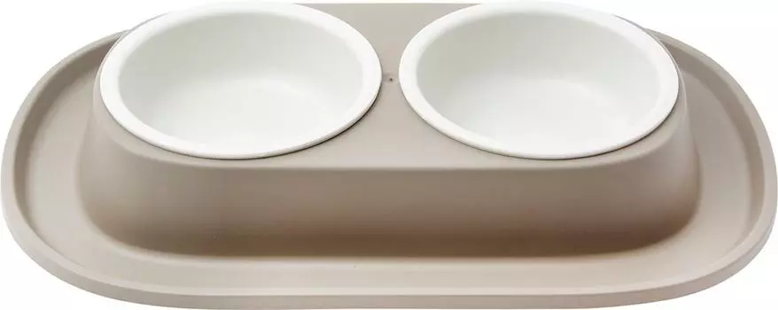 Миска двойная на подставке 31*20*3.5см