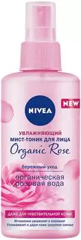 Мист-тоник для лица Nivea Organic rose Бережный уход 150мл