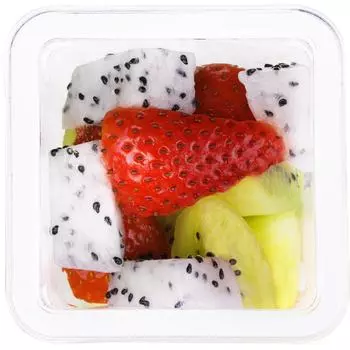 Микс фруктовый Оранжевая марка Ананас Киви Клубника Питахайя кусочками 140г