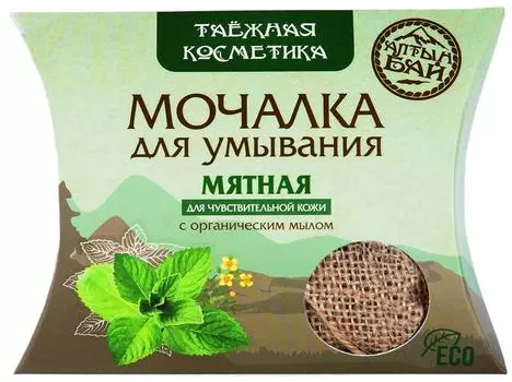 Мочалка для умывания Алтын Бай Мятная 60г