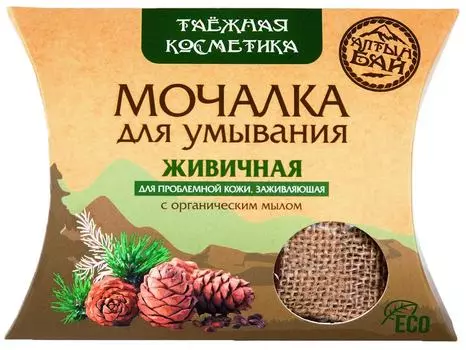 Мочалка для умывания Алтын Бай Живичная 60г