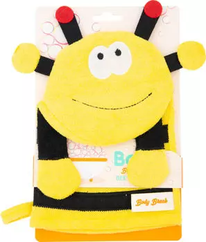 Мочалка-варежка для душа Body Break Пчелка