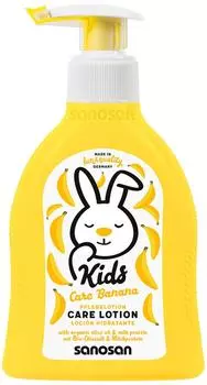 Молочко детское Sanosan увлажняющее с ароматом банана 200мл