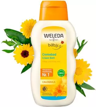 Молочко для купания Weleda Calendula детское 200мл