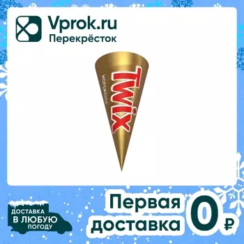 Мороженое двухслойное TWIX со вкусом карамели 68г