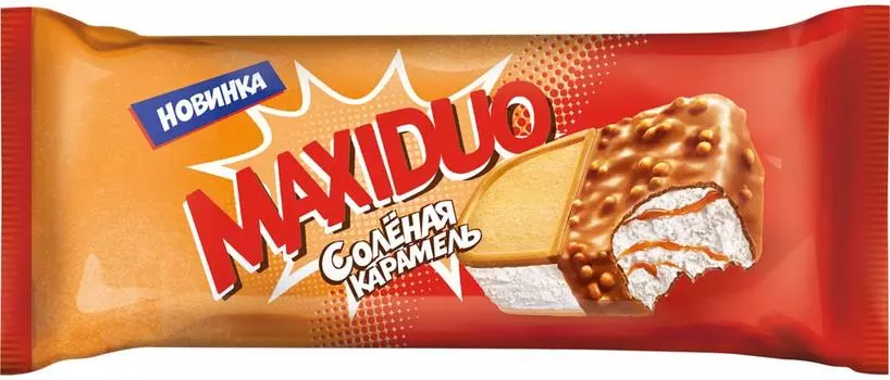 Мороженое Maxiduo Соленая карамель 94г. Закажите онлайн!