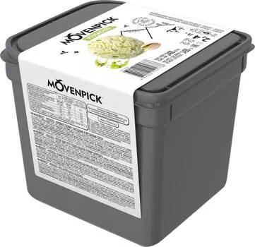 Мороженое Movenpick пломбир с фисташками и фисташковым соусом 12% 2.4л