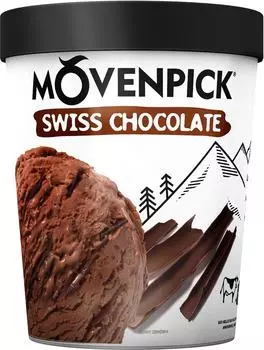 Мороженое Movenpick Сливочное Swiss chocolate 10.2% 480мл