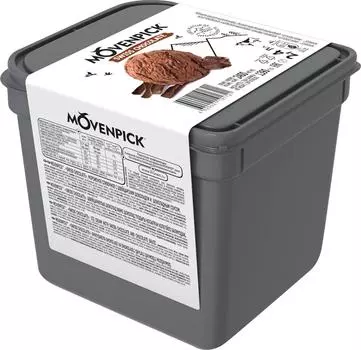 Мороженое Movenpick Swiss Chocolate сливочное с швейцарским шоколадом и шоколадным соусом 1.39кг