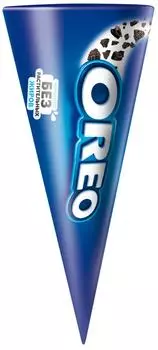 Мороженое Oreo в вафельном рожке Ванильное с кусочками печенья 120мл