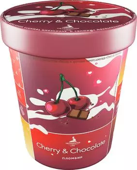 Мороженое Петрохолод Пломбир Cherry &amp; Chocolate 300г