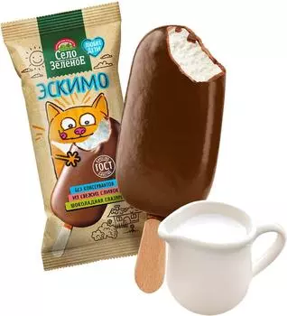 Мороженое Село Зеленое Пломбир Ваниль 15% 80г